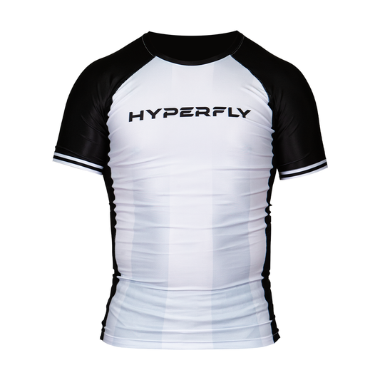 Core Ranked Rash Guard White